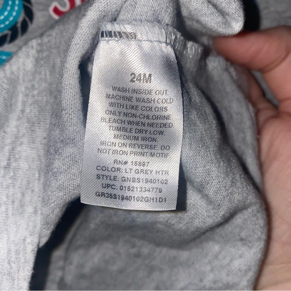 3/$12 Nautical Crab and Anchor Sea You Later Gray Graphic Tee Size 24 Months - Picture 6 of 7